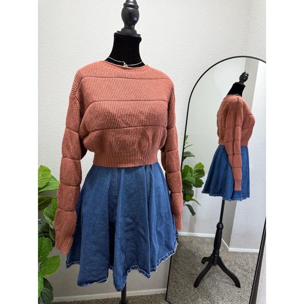 Shein Crop sweater - light brown - small